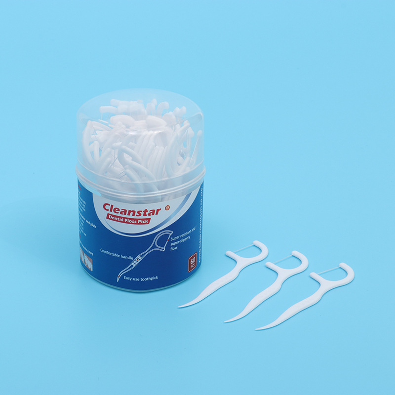 Dental floss storage jar, 400D family pack, hospital dental clinic, portable disposable plastic toothpicks