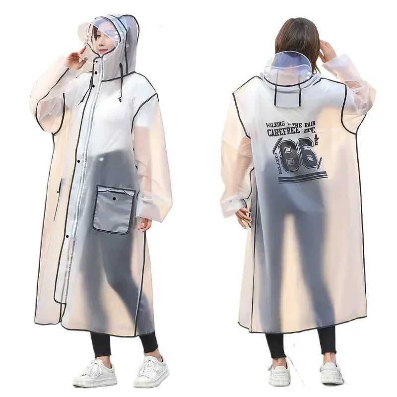 EVA Unisex Adult Raincoat Thickened Raincoat BicycLE ELEctric VehicLE Poncho Explosion-PROof Rain Gear Rain Y250814