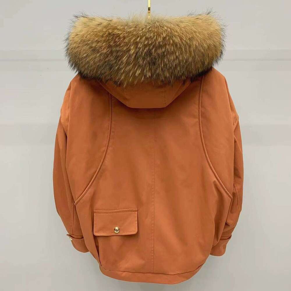 Women's Retro Style Overcomes Fur Collar Jacket Hooded Thick Winter Down Cotton Jacket