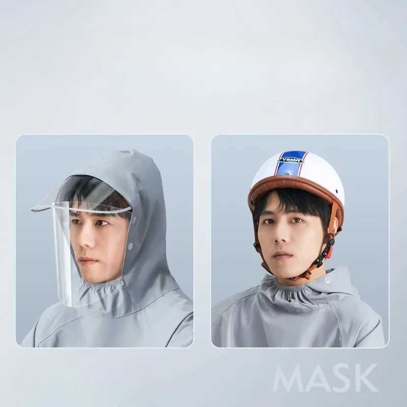 Electric Motorcycle One-piece Single-piece Raincoat Mens Women Cycling Clothing Long Full-body Rain Poncho Outdoor Rain Gear Y250814