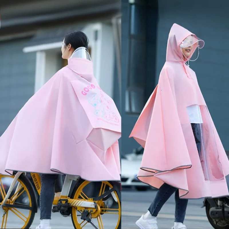 Full-Body Long Electric Scooter and Bicycle Raincoat Special for Heavy Rain Mens and Womens Styles Y250814