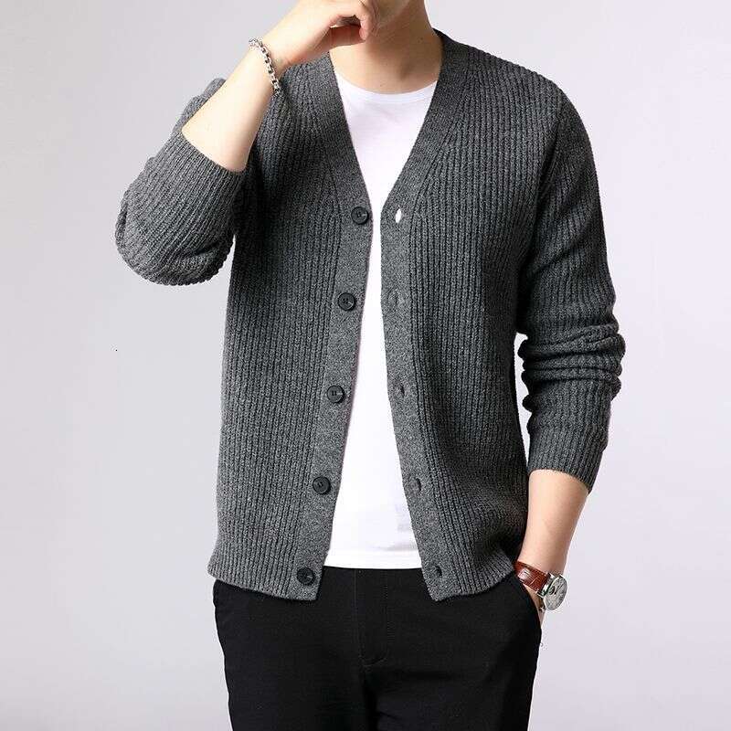 2025 New Fashion Brand Sweater Men Cardigan Thick Slim Fit Jumpers Knitwear Warm Winter Korean Style Casual Clothing Male