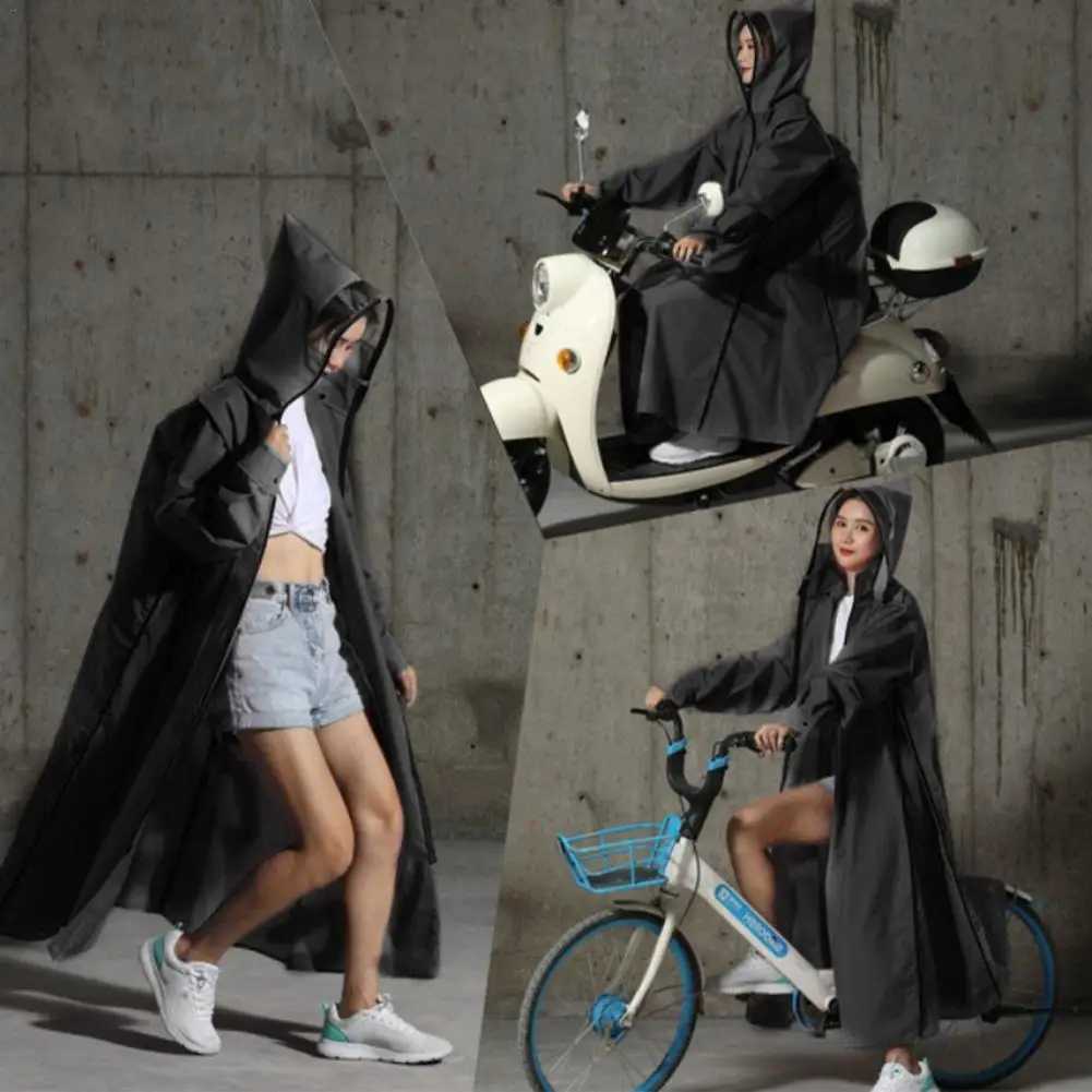 Motorcycle Raincoat Women/Men Zipper Hooded Poncho Motorcycle Rainwear Long Style Hiking Environmental Rain XL/XXL/XXXL Y250814