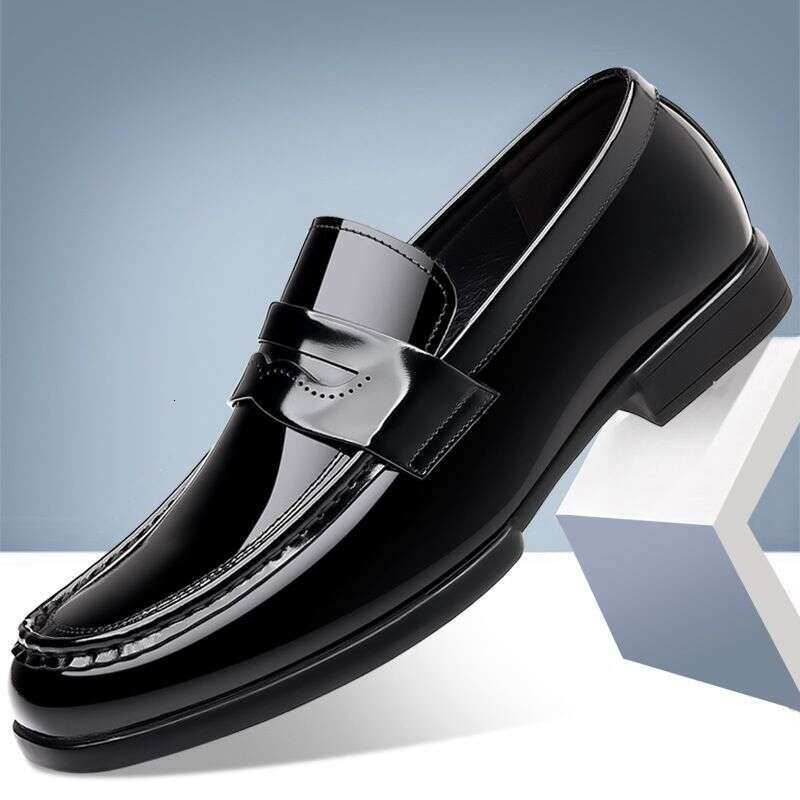 New Cowhide Loafer, Fahion Bean Hiny Urface, One Foot Men' Hoe, Formal Wear, Britih Buine Caual Leather