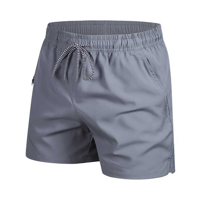 2025 New Summer Mens Beach Shorts Beach New Models Solid Color Fashion Leisure Comfortable Elastic Waist Double Pockets Cool Y250814
