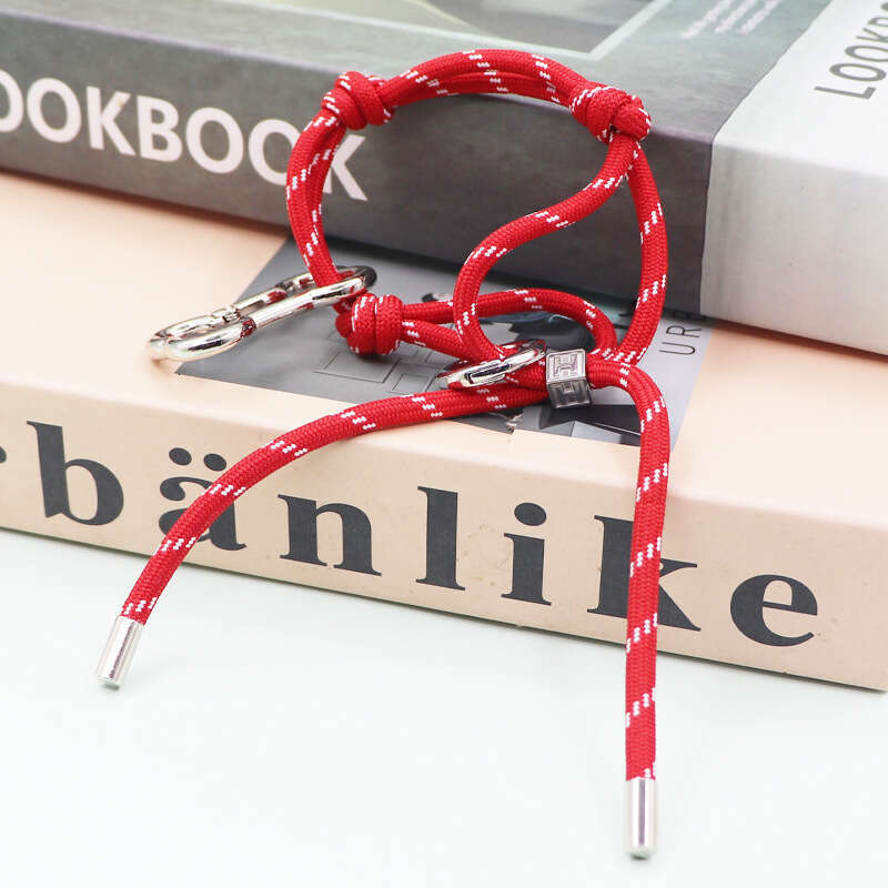 Korean INS Style Colorful Nylon Rope Miu Series Bag Pendant Couple Bracelet Keychain Car Ornament