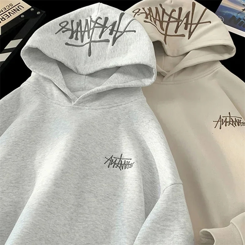 TFETTERS Embroidery Man Hooded Sweatshirts 2025 Autumn Winter Motion Mens Hoodie Streetwear Fashion Vintage Clothing y250729