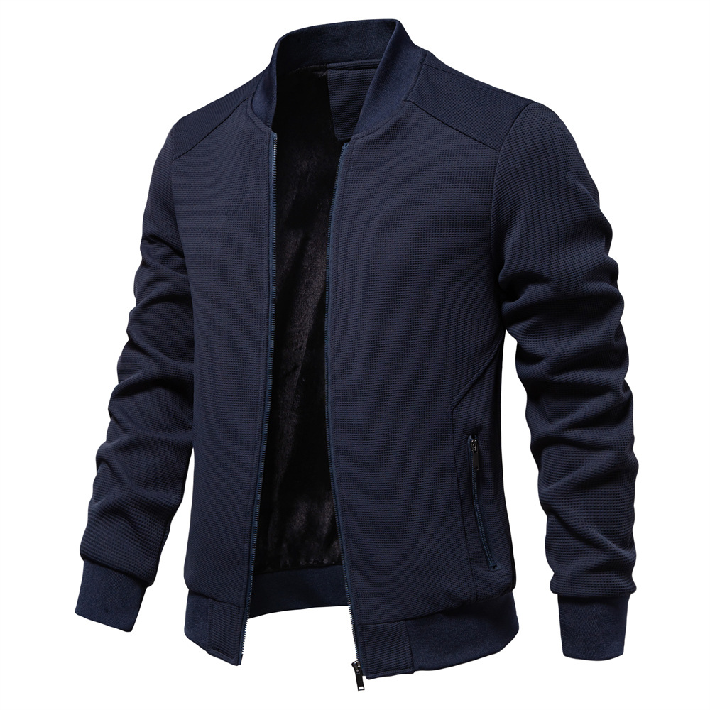 Designer jacket 2025 New Men's Stand Collar Jacket Solid Color Slim Fit Coat Casual Fashion Male Outerwea EUR size: S-2XL