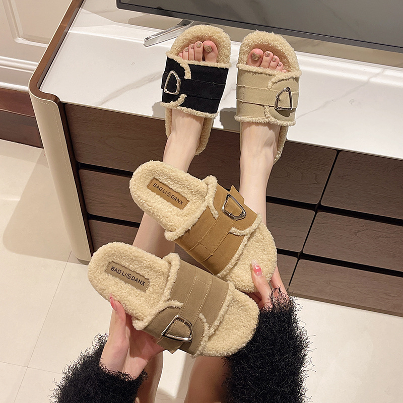 free shipping designer Slippers New fashionable cotton slippers for autumn and winter wear casual Versatile fashionable shoes