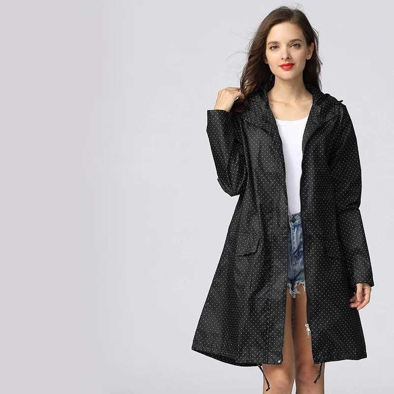 Big Size Fashion Women Lightweight Poncho Waterproof Long Raincoat Men Adults Biker Windproof Rain Coat Hiking Rainwear Y250814