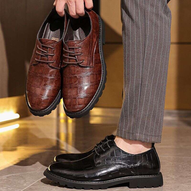 Business Autumn Winter British Style Casual Men's Formal Leather Shoes