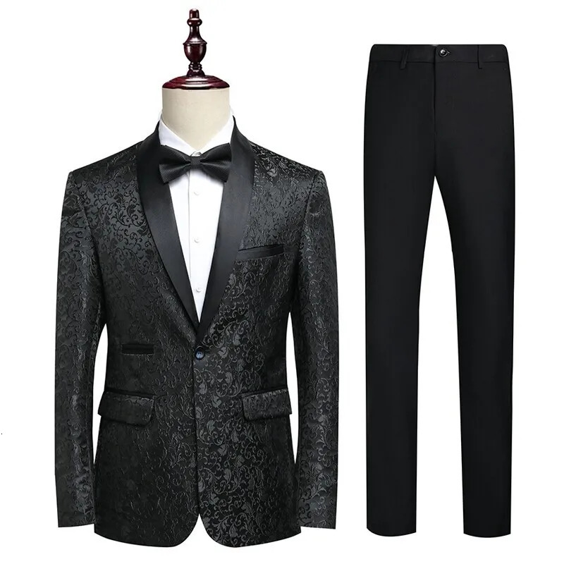 Suit Blazertrousers Men Fashionable Business British Style Solid-color Gentlemans Wedding Workwear Casual Performance Suit 250811