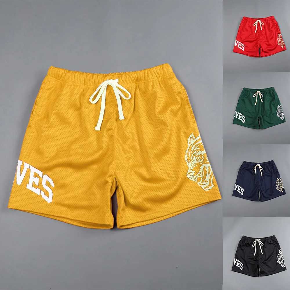 Men Fitness Bodybuilding Shorts Man Summer Gyms Workout Male Breathable Mesh Quick-drying Sportswear Jogger Beach Short Pants Y250814