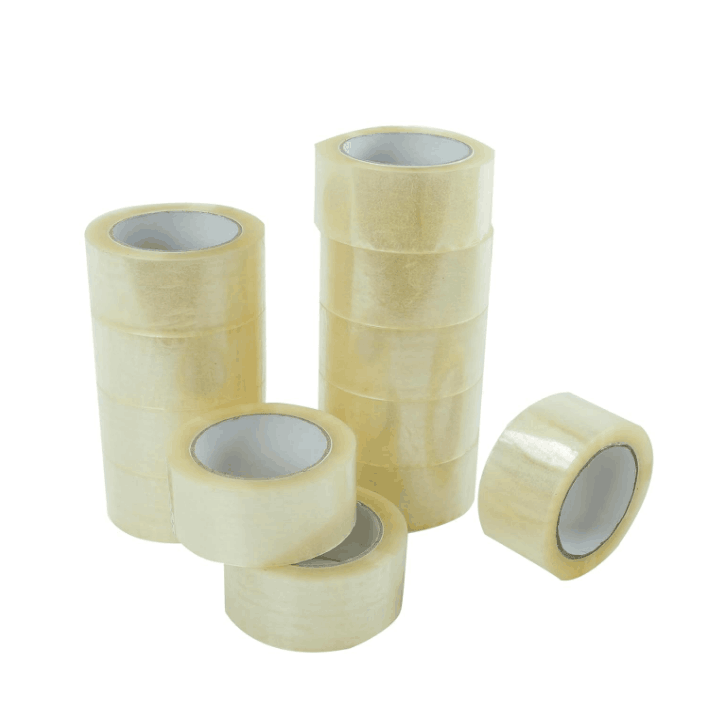 100m Yellow Tape Stationery Seal Tape High School Office Accessories Packaging Self-adhesive Tape Viscidity