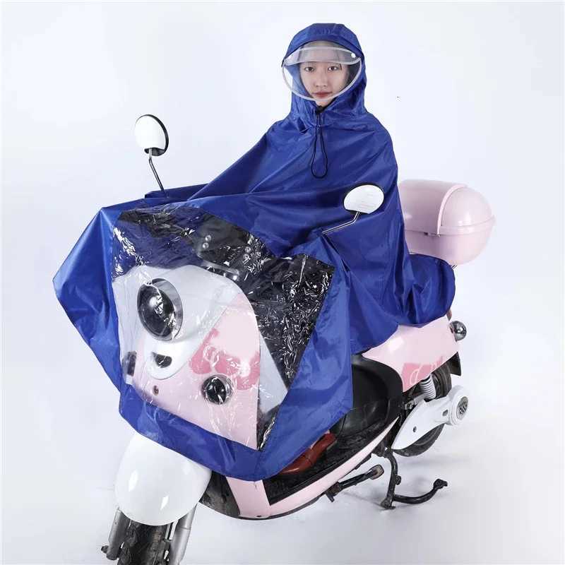 1PC Universal Waterproof Hooded Raincoat Rain Cape Coat Poncho for Mobility Scooters Motorcycle Motorbikes Bicycle Bike Y250814