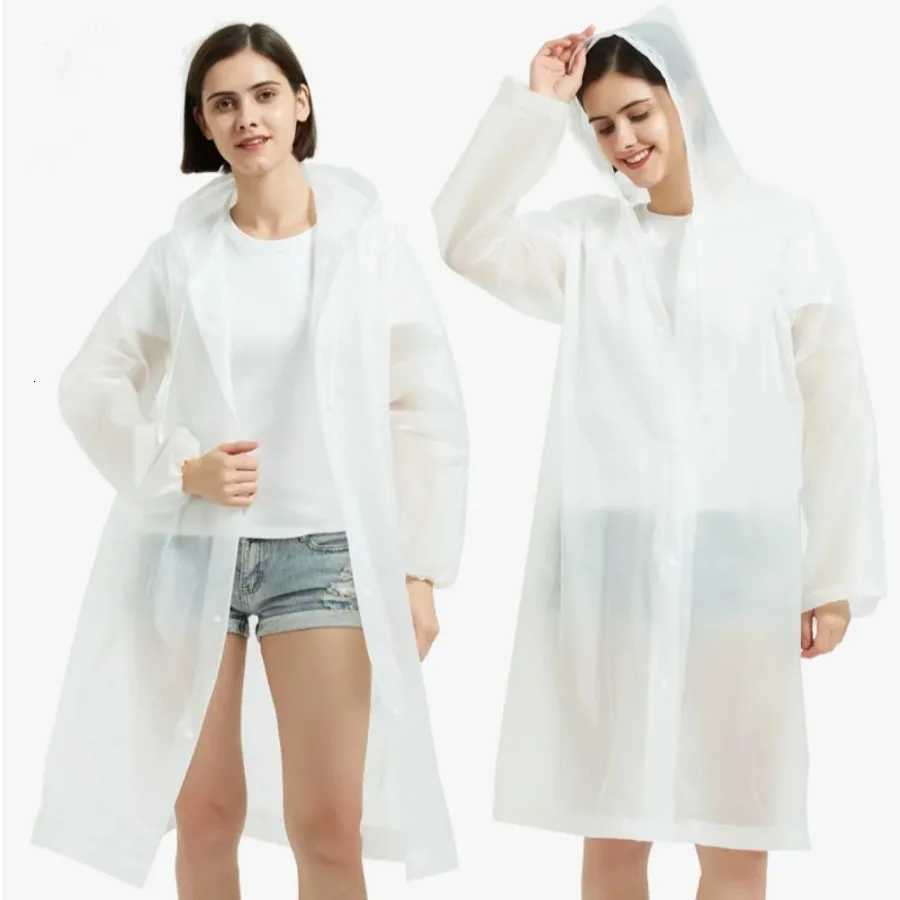 1PCLong Transparent Raincoat - Thickened Lengthened Ponchos for Boys and Girls Suitable for Rainy Weather Y250814