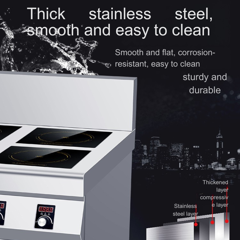 Commercial Cabinet Electric Wok Stove for Soups, Steaming & Braising Multiple cooking modes Time saving operation