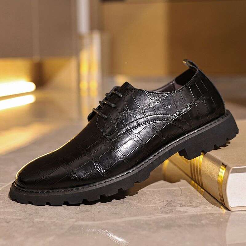 Business Autumn Winter British Style Casual Men's Formal Leather Shoes