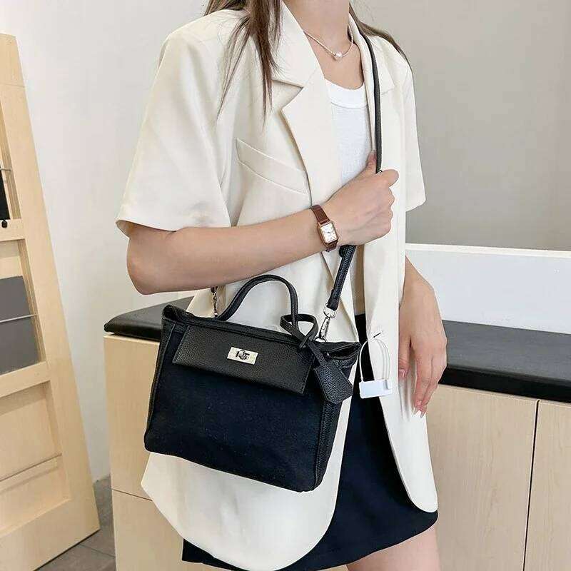 Stylish High-End Solid Color Commuter Bag - Minimalist Fashionable Crossbody Handbag With Trendy Paris Design 250815