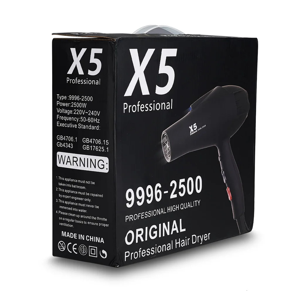 RESUXI X5 2500W High Power Hair Dryer Salon Home Use Anion Electric Blow Fast Dry Styling Ladies 250811