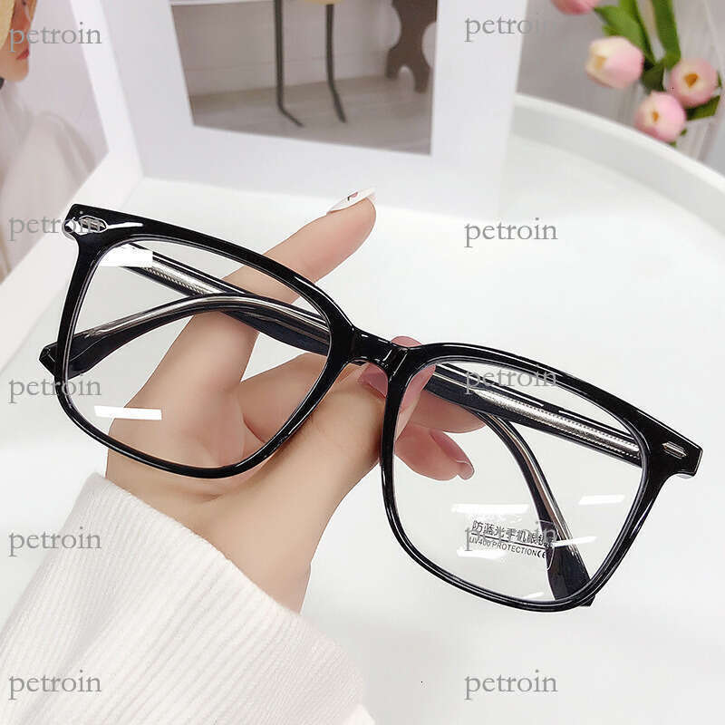TR90 Frame Fashion Trend Anti-Blue Light for Women High-End Bare Face Insert Core Myopia Optical Internet Celebrity Non-Prescription Glasses