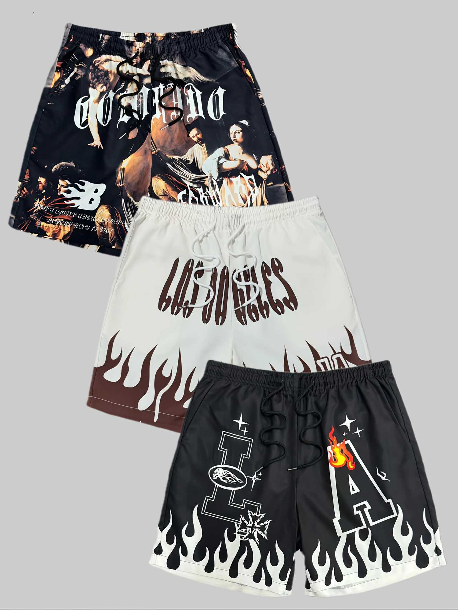 THe 2025 summer new streetwear casual shorts for men are fashionable wiTH 3D breaTHable and quiCK-drying Y250814