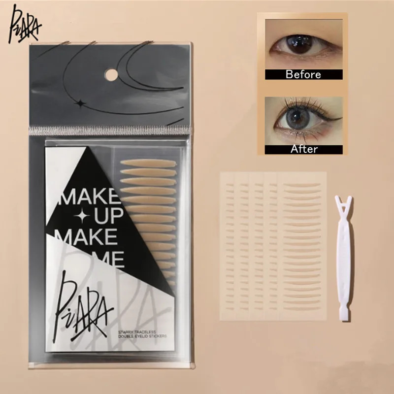piara Double Eyelid Tape Stickers Natural Invisible Fiber Instant Eyelid Lift Paste Long Lasting Bigger Eyes Beauty Tool 250811