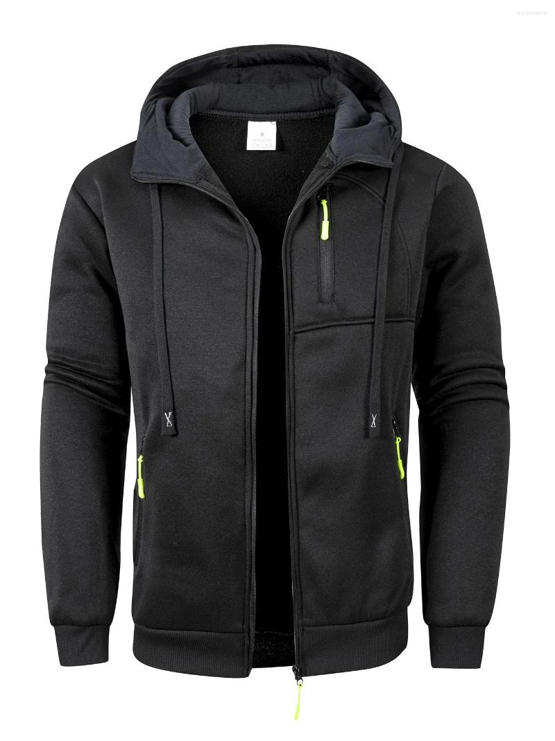 Men's Jackets Hoodies Long Sleeve Sweatshirt Hooded For Men Clothing Sportswear Casual Jacket