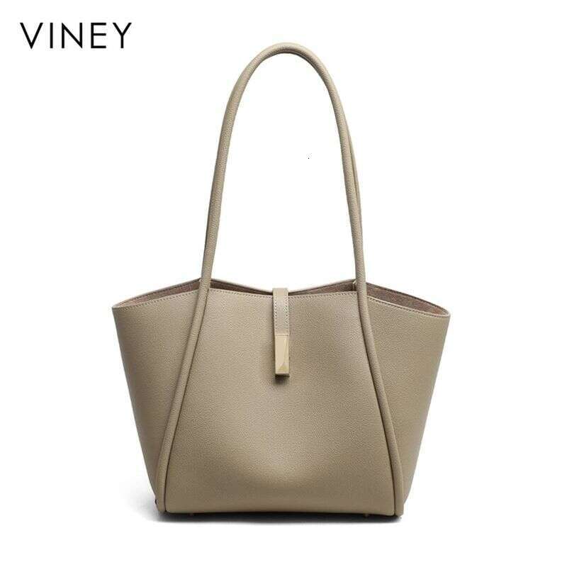 VINEY Tote 2025 New Women's Shoulder Commuter Large Capacity High-End Mother's Leather Bag