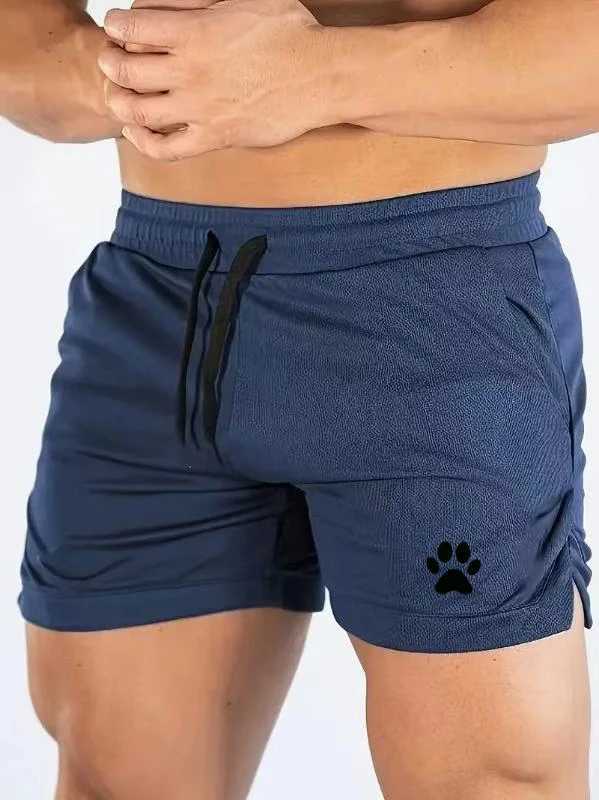 Mens fashion Bear paw print casual shorts Fitness shorts Summer outdoor jogging shorts Mens home pants Popular fitness shorts Y250814
