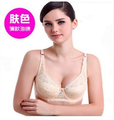 Sexy Push Up Bra Deep V Brassiere Summer Thin Women Underwear Lace Embroidery Flowers Lingerie Plus Size A B C D Cup Bras 250617