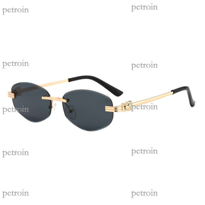 New Metal Frameless Polygon Fashion Trend Unisex Internet Celebrity Sunglasses