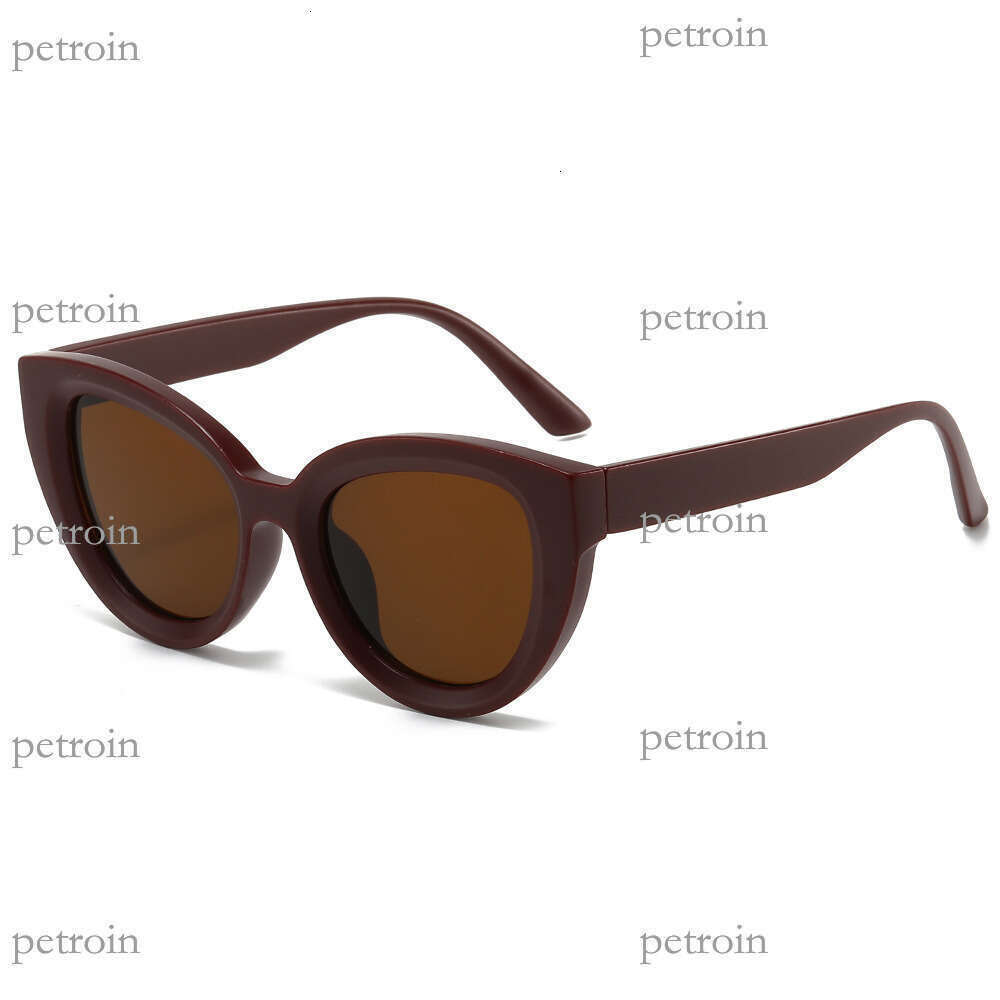 New Large Frame Cat Eye Personality Fashion Simple Street Style Travel Sunglasses