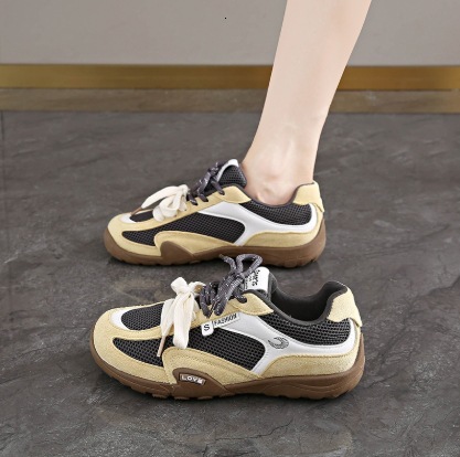 Designer 2025 New Retro Dexun Shoes Women's Mesh Casual Shoes