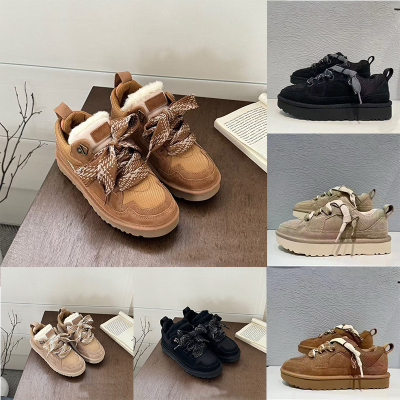 Lowmel boots women Winter snow boot winter Classics Solid black brown Fashion Scuffs uggsultramini booties Bowtie Ski boots Daily Outfit Outdoors Casual eur 35-41