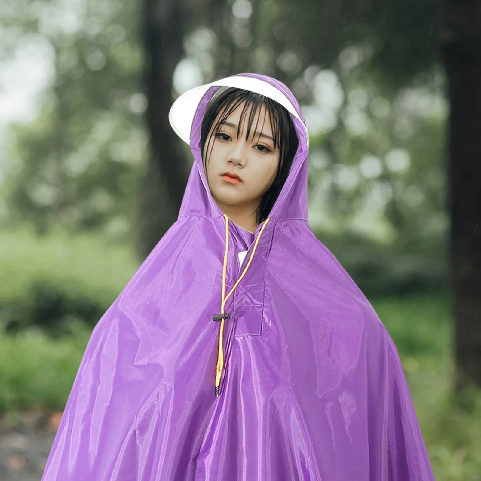 Electric Vehicle Raincoat Waterproof Bike Cape Wheelchair Poncho Cycling Rain Suit Hooded Outdoor Emergency Rain Gear Y250814