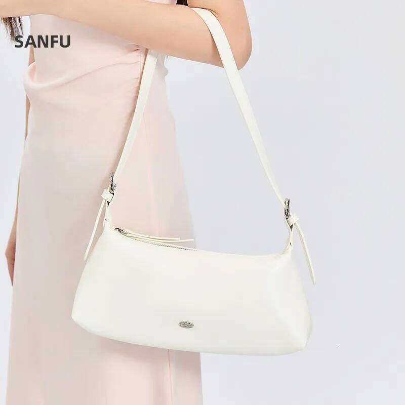 Casual Summer Underarm Women's Satchel Lazy Sle Korean Simple Faion Soft Leather Crossbody Bag Square Ape Medium Size