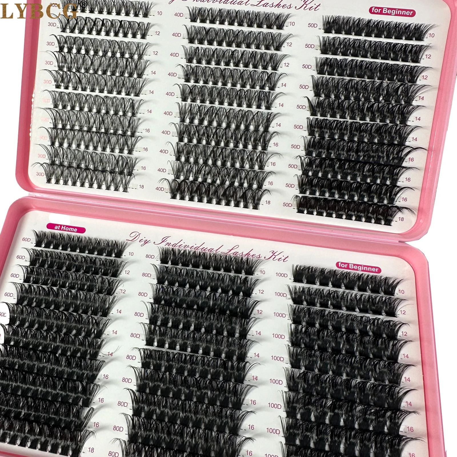 007mm Soft Fluffy Lash Clusters 30D100D Thick Long 1018mm Volume Cluster Eyelash s 570Pcs Wispy Individual Lashes 250811