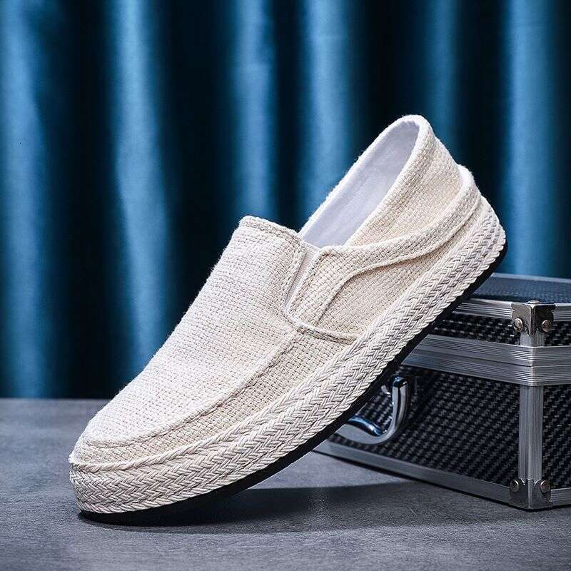 2025 Spring New Breathable Bean Men's Korean Edition Fashion Le Fu Youth Casual Trendy Shoes