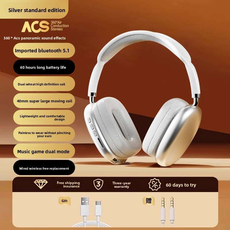 New Over-Ear Bluetooth Headphones Compatible with Apple/Apple 15 Pro Max Wireless Noise Cancelling iPhone 1