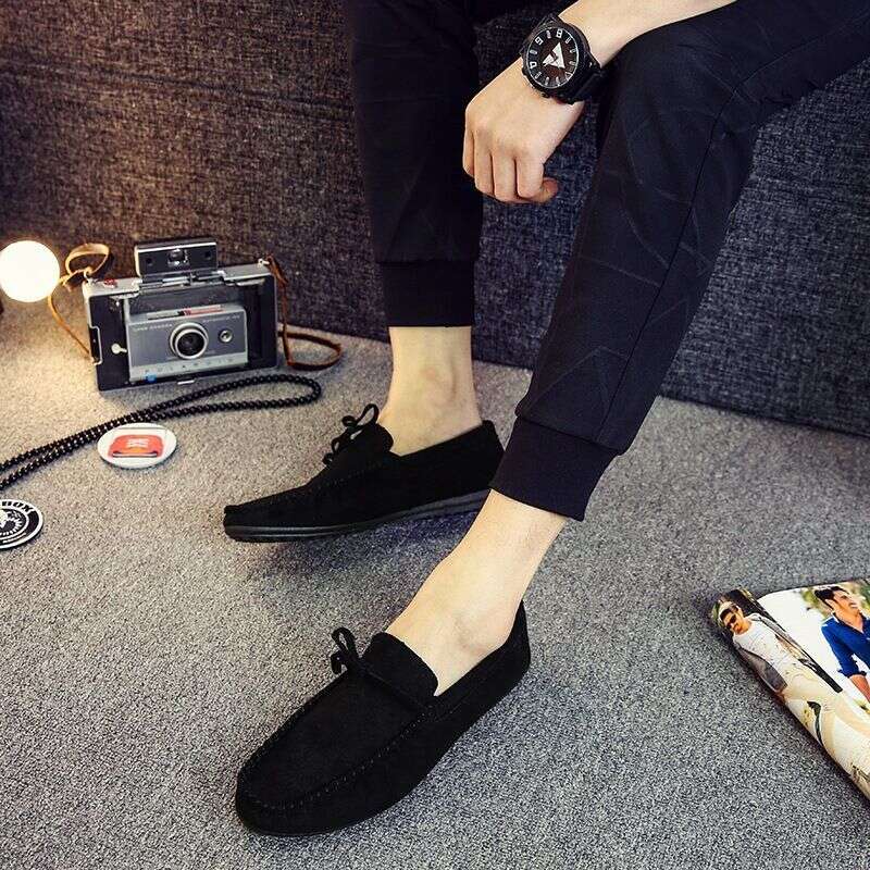2025 Social Guy Doudou For Men Spring Product New Korean Edition Matte Breathable Lazy Fit Casual Men's Shoes 9C65