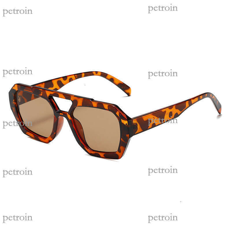 Unique Irregular Hot-Selling Double-Beam Sunglasses Fashion Square Frame Glasses for Women
