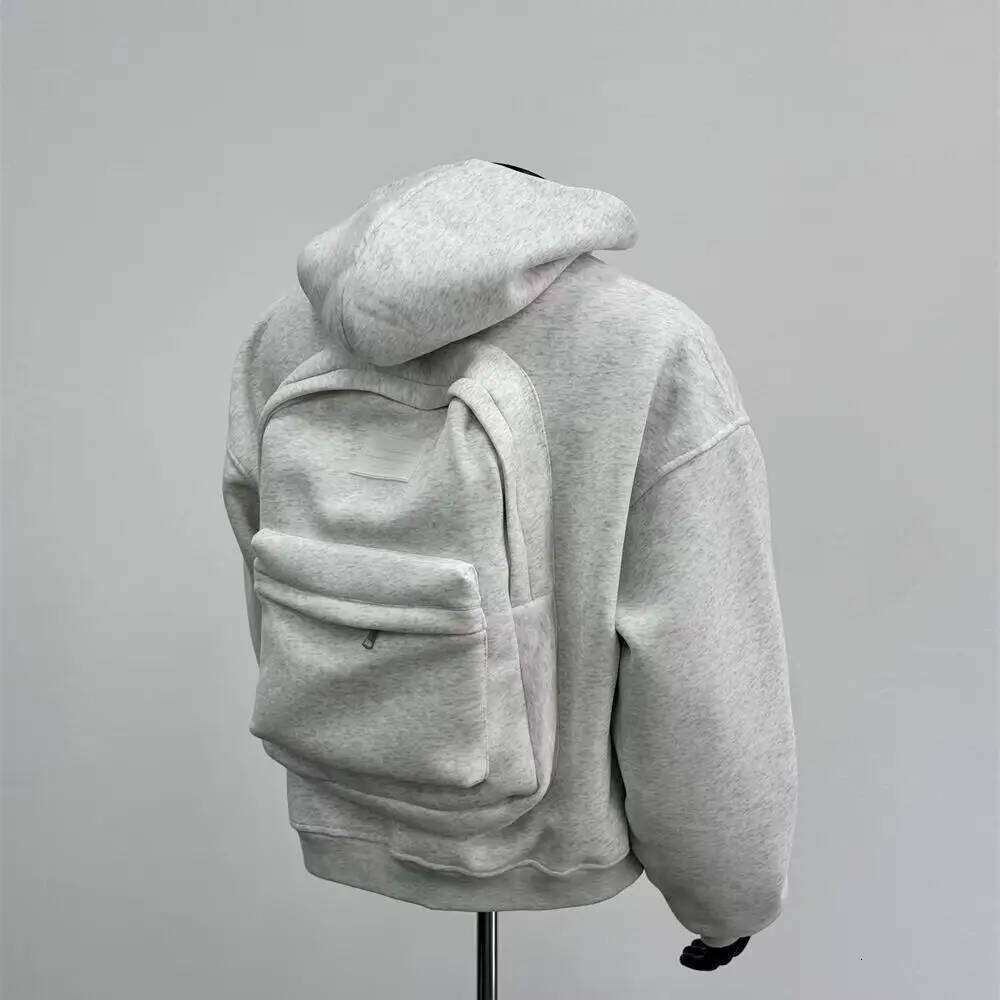 Designer Clothing 2025 Spring Autumn New Men's Hoodie Solid Back Small Bag Design Sweatshirt Men Women Trendy Brand Jacket Hooded For Male Coats