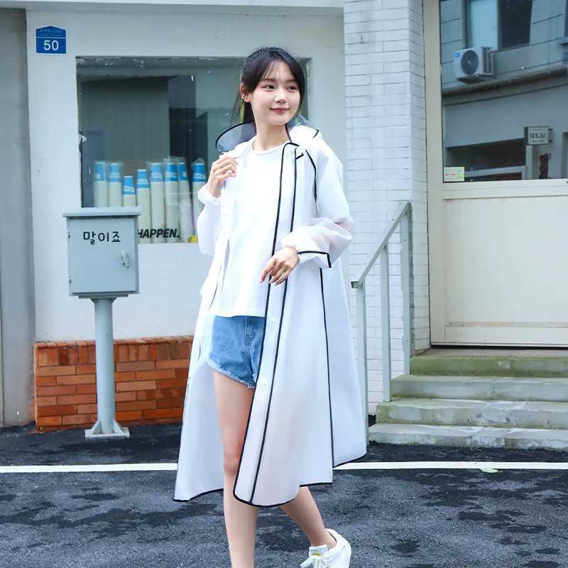 Long Outdoor One-piece Raincoat with Thickened Edges for Adults Outdoor Unisex Eva Raincoat Y250814