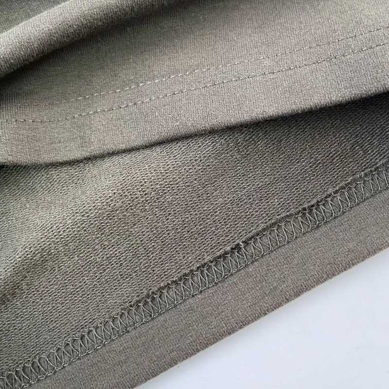 FW24 Trendy Brand Double Line Mens Terry Shorts Classic Design Arch Print Letter Shorts High Street Couple Loose Casual Shorts Y250814