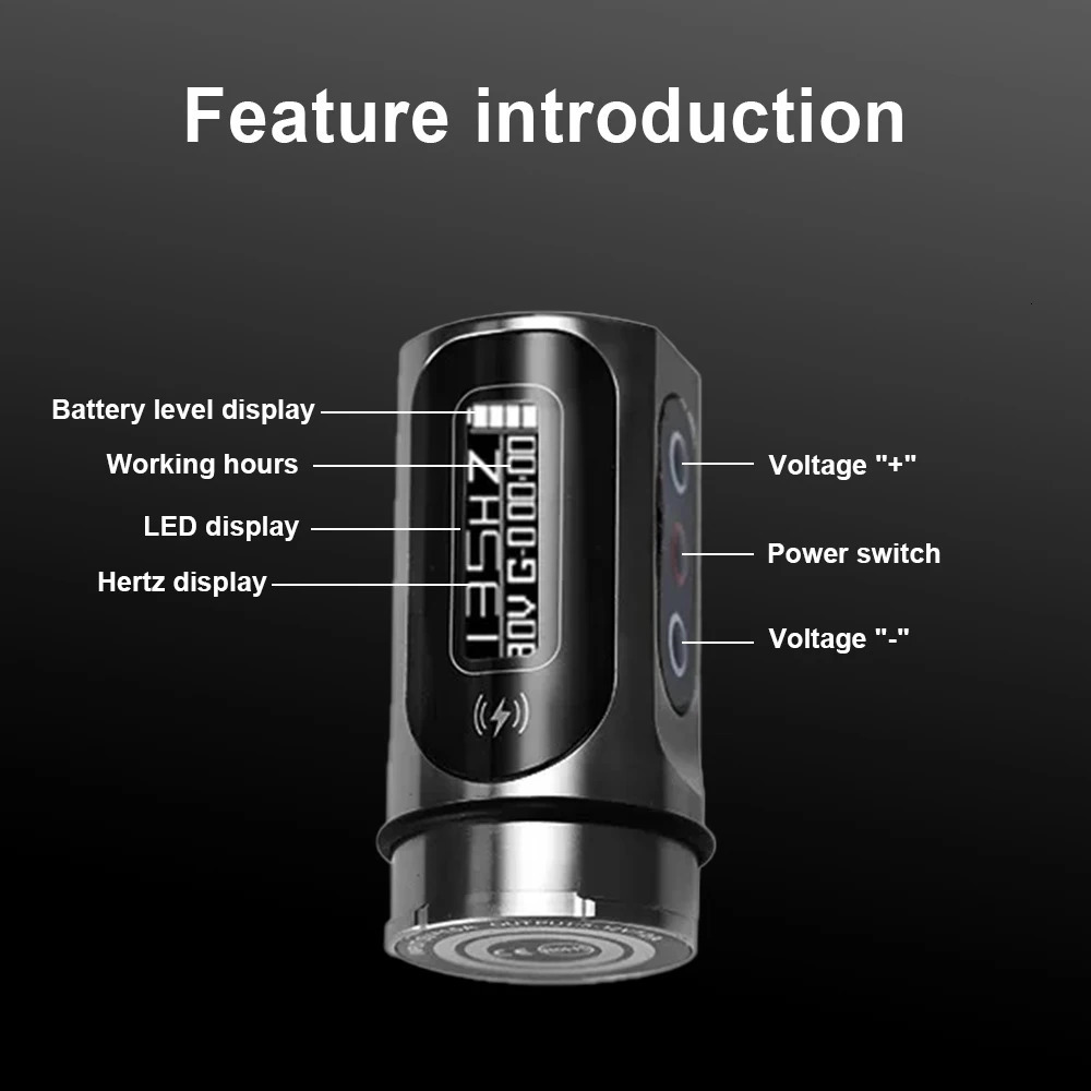 YILONG MAX Tattoo Machine Cartridge Pen 2400mAh Large Capacity Battery Coreless Motor For Artists 250809