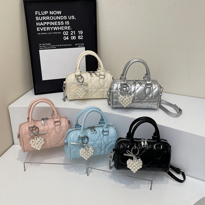 Korean Luxury Women's Diamond Patterned Handbag Free Shipping Designer New Fashion Versatile Underarm Bag Elegant And Casual Single Shoulder Cros