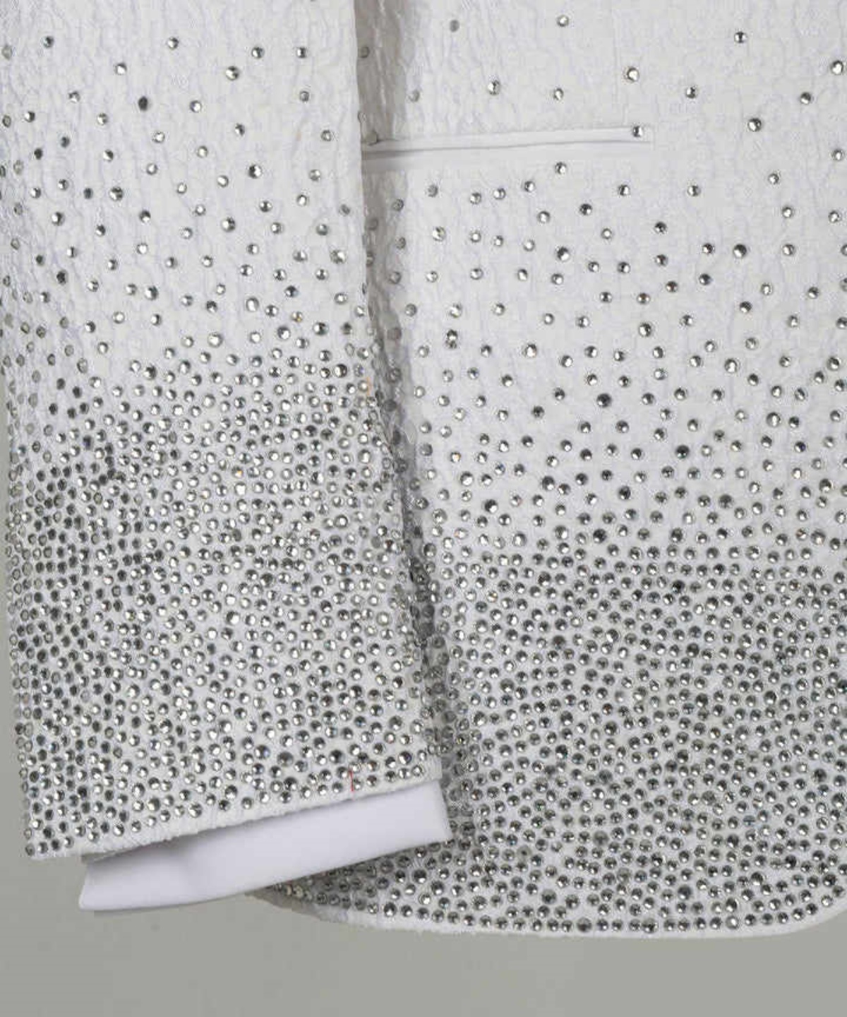 Luxury Jacquard Men Suit 2 Pieces Blazer Pant Beading Satin Shawl Lapel Single Breasted Groom Wedding Tuxedo Customized