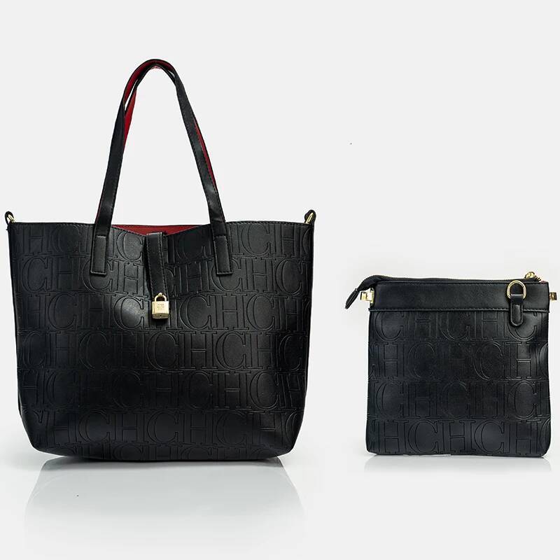 CH Fashion Large Capacity Handbag High Quality PU Material Women's Shoulder Bag 2025 New Style Gift For Mom