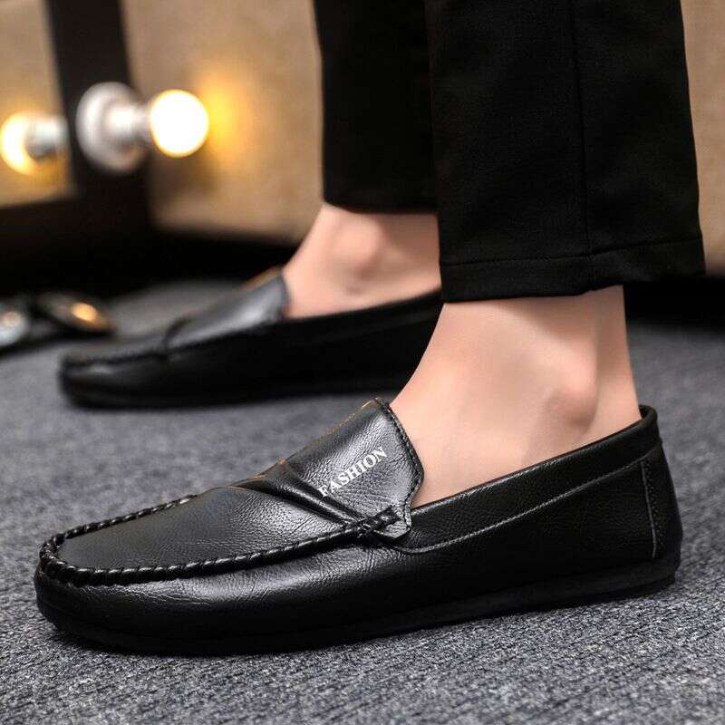Low Top Men's One Foot Kick, Lefu Shoes, 2025 Anti Slip And Waterproof Thick Soled Formal Attire, Wenzhou Lazy Man,